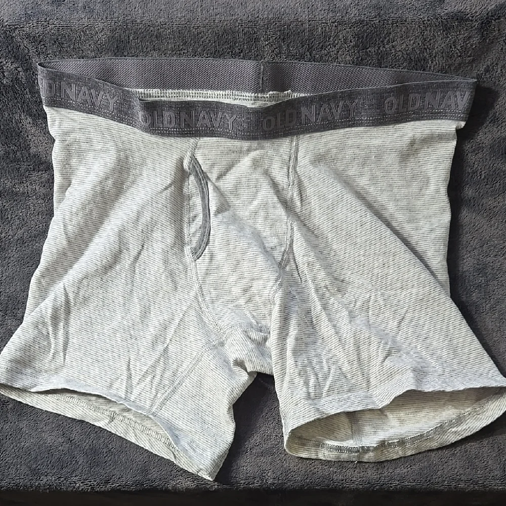 Old Navy Gray Boxer Briefs with Elastic Waistband and Fly Opening - Picture 1 of 3